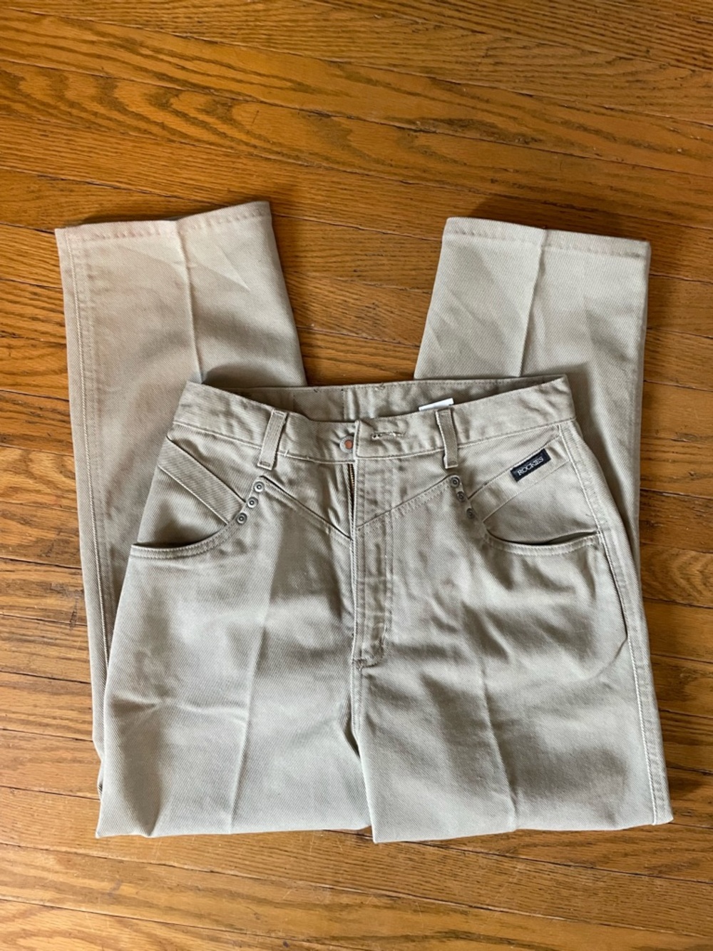 Rockies Women's Straight-Leg Trousers in Light Tan